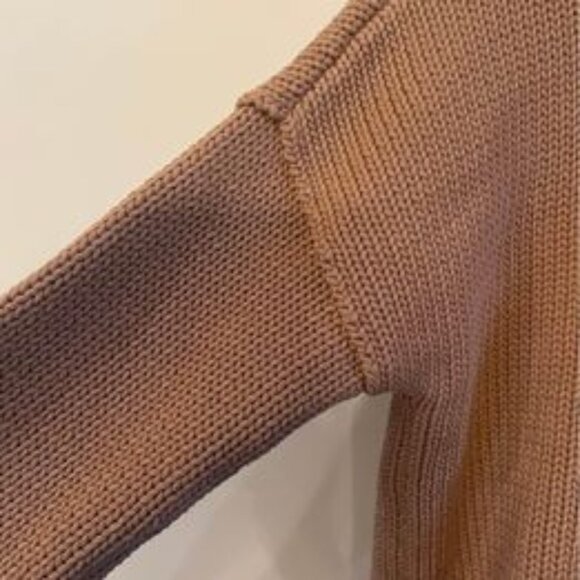 Women’s‎ Banana Republic Brown Thick Chunky Knit Sweater-Size Medium - Picture 7 of 8
